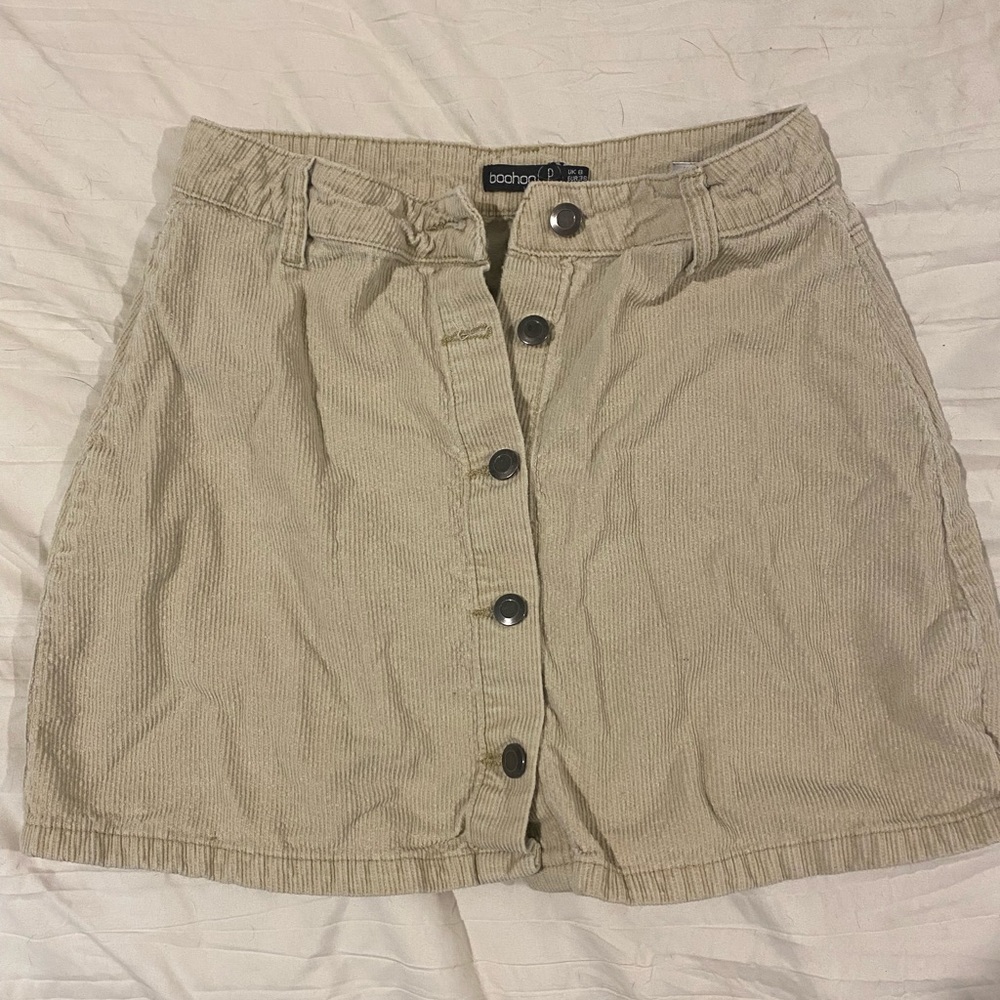 Boohoo corduroy skirt